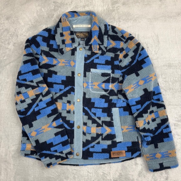 Pendleton 193 Angelica Snap Front Southwest Aztec Berber Fleece Jacket M - Picture 5 of 15
